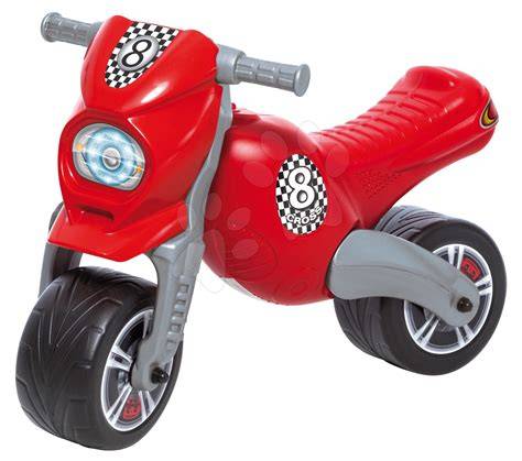 Odrážedlo motorka - design a detaily (reflektor, klíč)