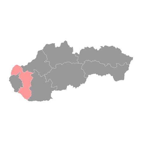 Mapa regionu ukazující Trnava a Třebíčsko