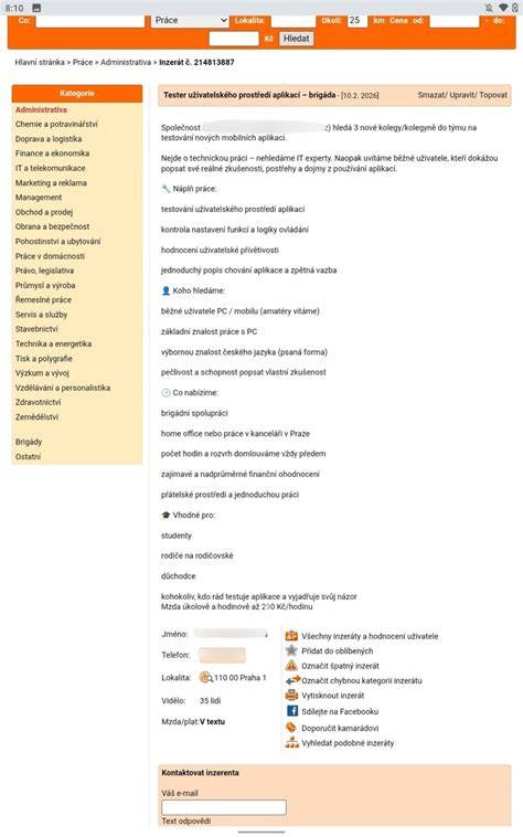 ukázka inzerátu se stavem dílů 5/5