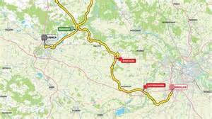 Mapa trasy Mirva Tour 2011