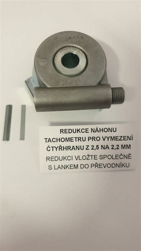 schematické znázornění šnekového náhonu tachometru