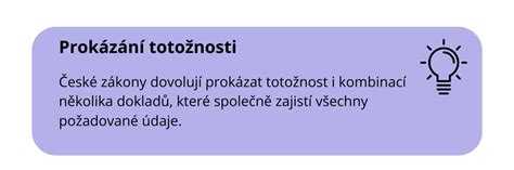 Různé typy institucí vyžadující prokázání totožnosti