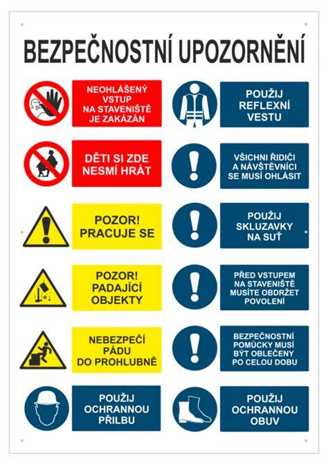 Bezpečnostní značení a ohniště
