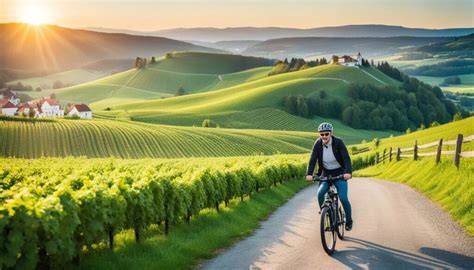 průmyslové městečko a cyklistické stezky