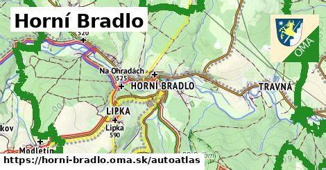cyklotrasa Horní Bradlo Ležáky mapa