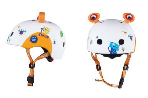 dětská helma Micro Monsters 3D s LED světlem