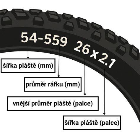 26 palcové pláště na kolo - provedení a rozměry