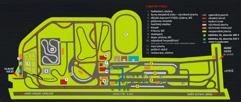 Mapa tratě Autodromu Vysoké Mýto