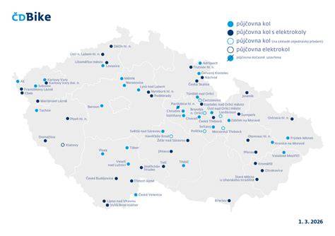 mapa půjčoven kol v České Skalici