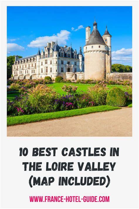 Loire Valley zámky a krajina (infografika)
