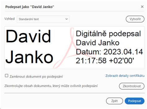 digitální podpisy a elektronické podání