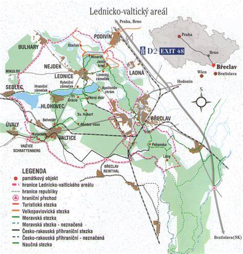 vizualni mapa Lednicko-valtický areál