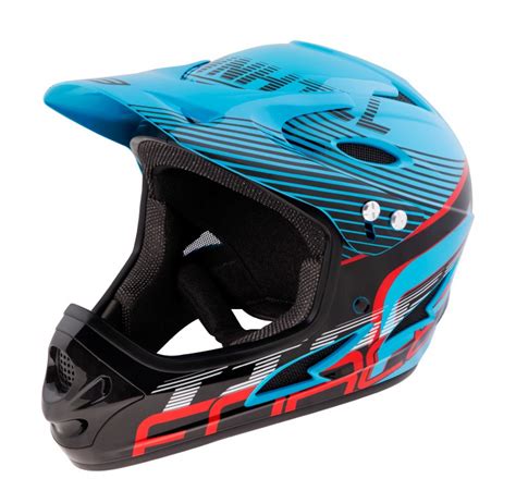 Force Tiger Downhill přilba modro černo červená
