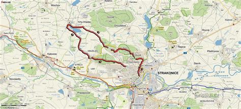 Mapa trasy závodu Strakonice Zdíkov