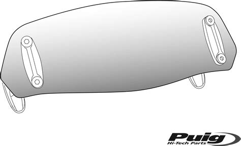 nastavitelné plexi Puig na motocyklu