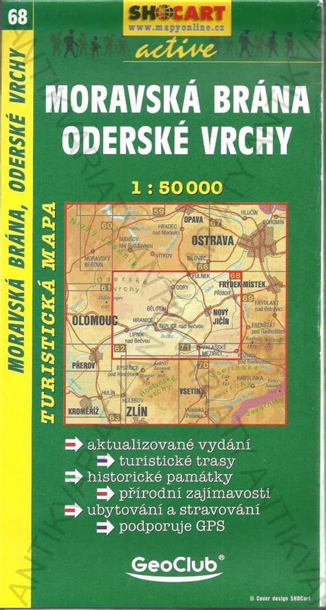 karta cyklotras Moravice a Oderské vrchy