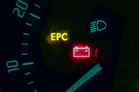 kontrolka EPC na palubní desce automobilu