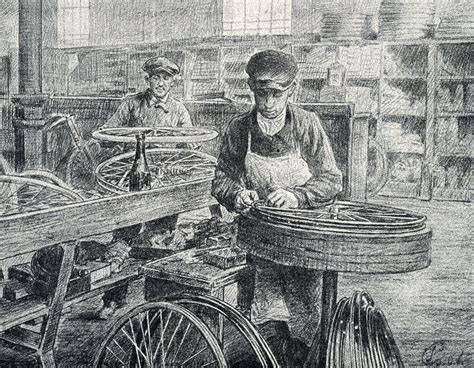 technik při opravě jízdního kola
