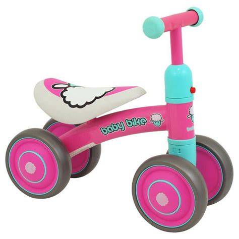 Růžové dětské odrážedlo buggy