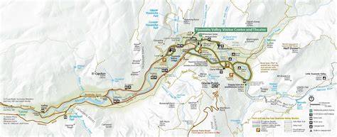 Mapa cyklotras Yosemite Valley