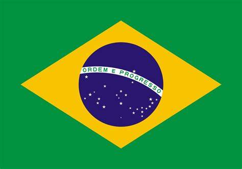 Brazilská vlajka připevněná na motocyklu