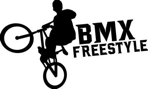 freestyle BMX samolepka na zdi
