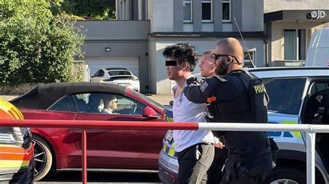 Policejní honička s motocyklem v Praze