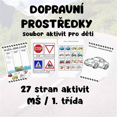 Pracovní listy dopravní výchovy pro děti