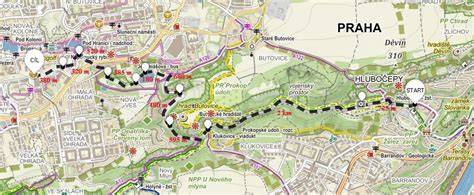 trasa Bike Prague přes Prokopské údolí