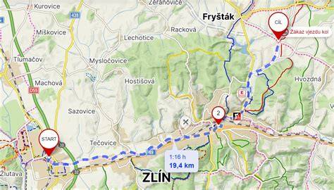 Cyklostezka Zbraslav Radotín mapa