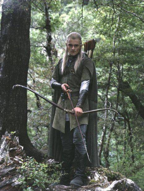 Legolas na Žlebové zdi s lukem