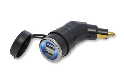 DIN USB adaptér na řídítkách motocyklu