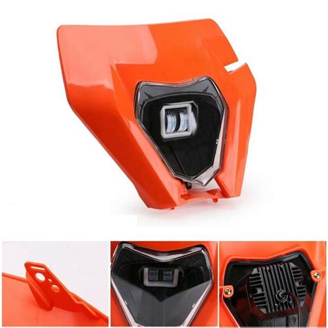 přední maska KTM EXC s LED světlem