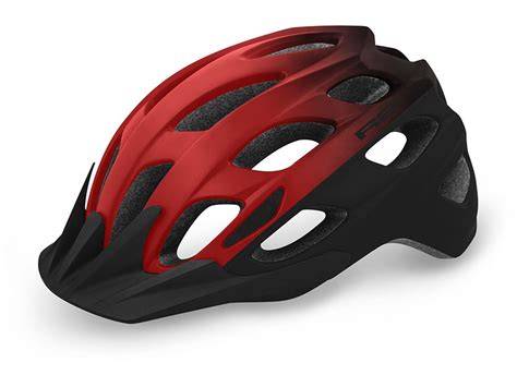 Červená cyklistická helma Kross Ventego