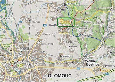Cyklotrasa Svatý Kopeček mapa okruhu
