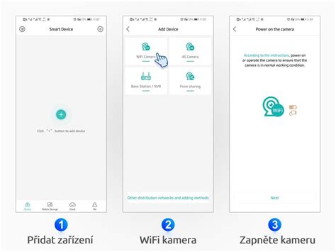 Mobilní aplikace pro moto kameru WiFi