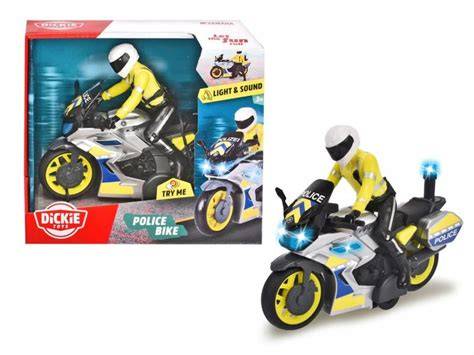 policejní motocykl s radarem na silnici