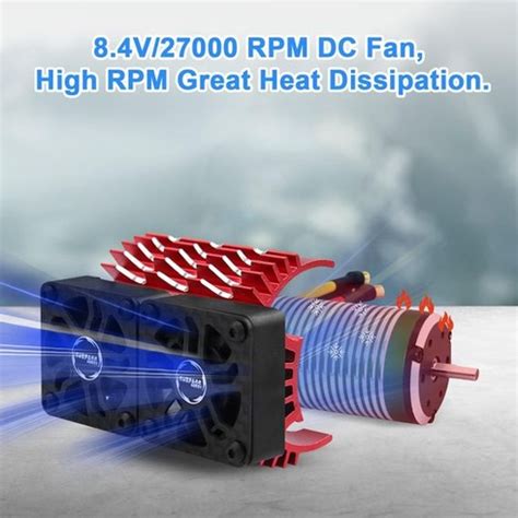 RC motor s hliníkovým chladičem ventilátoru