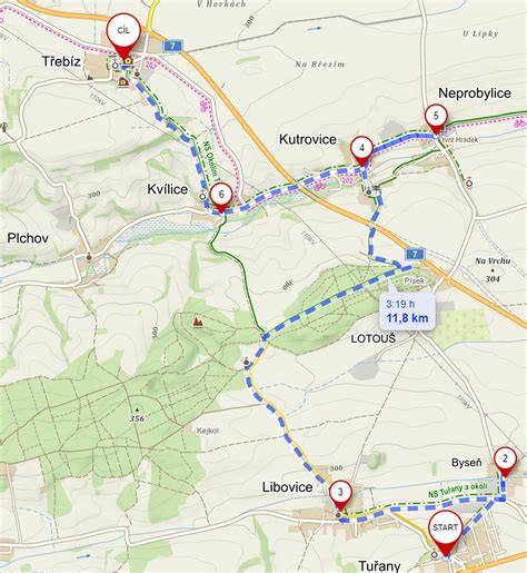 mapa nehod motocyklů Kladensko