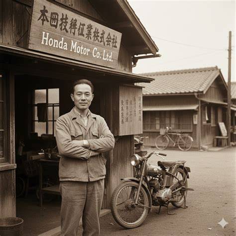 Soichiro Honda u prvního motokola