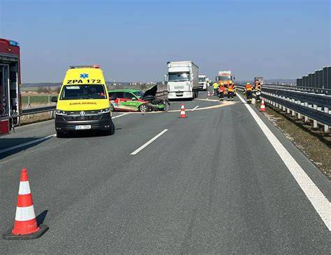 Havarijní situace na dálnici a záchranné složky