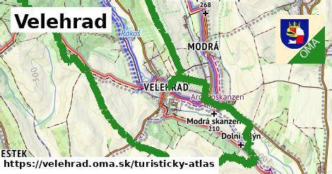 Cyklotrasy Velehrad Chřiby mapa