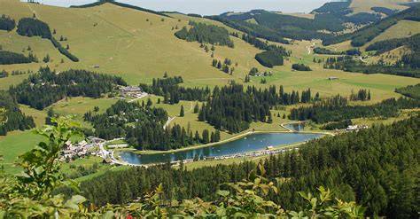 Jezero Teichalm a horské pastviny