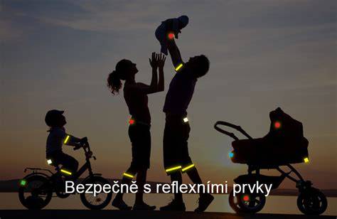 infografika reflexních prvků pro děti