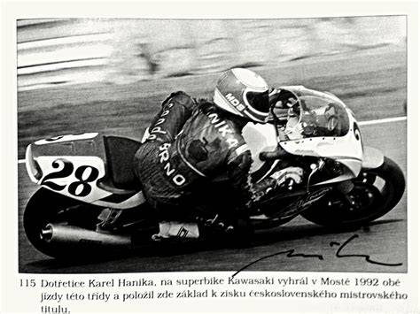 Karel Hanika starší motocyklový závodník
