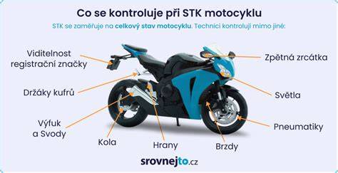 Kontrola poškození motorky při vrácení