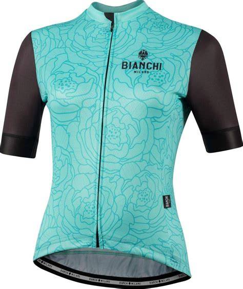 dámský cyklistický dres Bianchi na kole