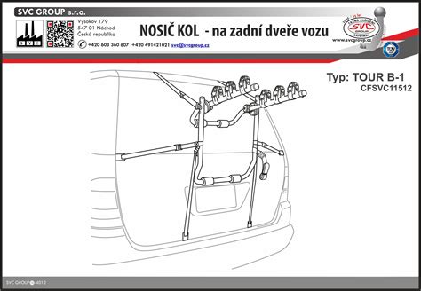 nosič kol na páté dveře kombi