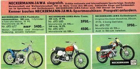 Historický katalog Neckermann Jawa 250