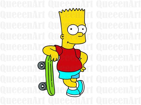 Bart Simpson se skateboardem
